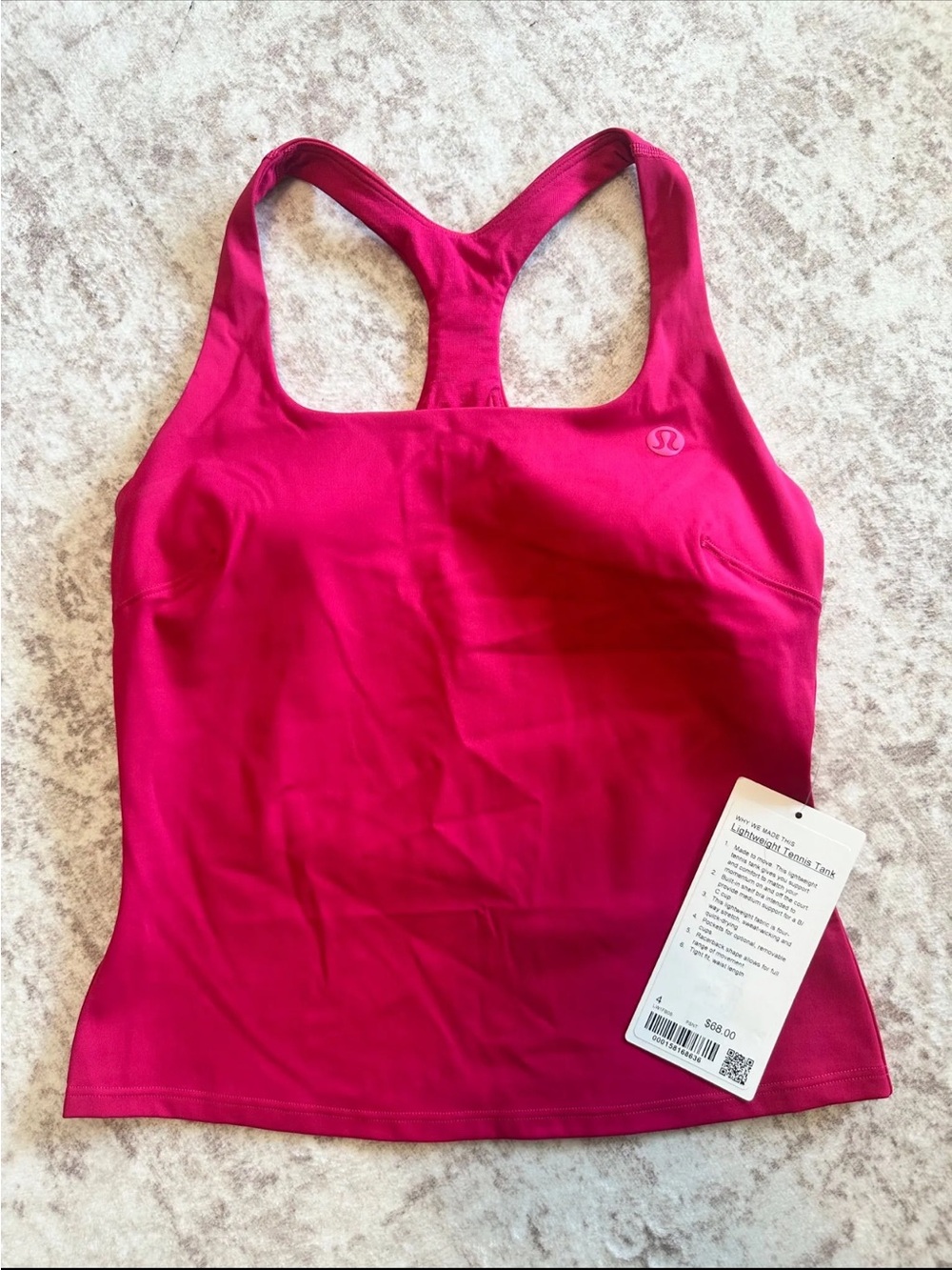 lululemon athletica lightweight tennis tank NWT